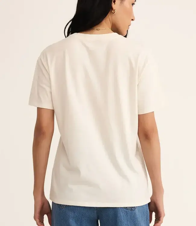 ZSupply Flag Boyfriend Tee, Sea Salt
