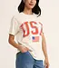 ZSupply Flag Boyfriend Tee, Sea Salt