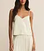 ZSupply Fiore Crinkle Satin Tank, Sandstone