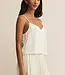 ZSupply Fiore Crinkle Satin Tank, Sandstone