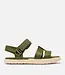 Sorel 25SOR05-Ona Ave Strap Sandal, Green/Bleach