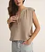 ZSupply Cliffside VNeck Airy Top, Iced Coffee