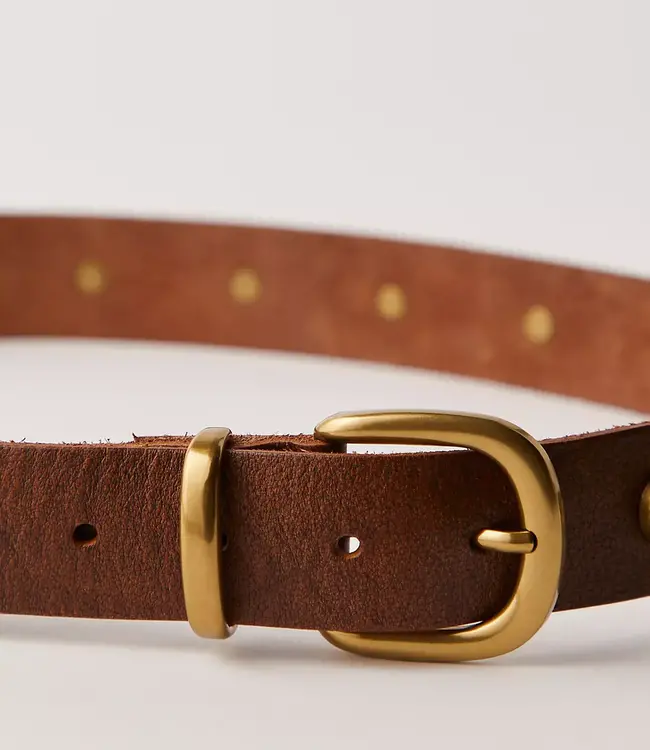 Free People Rhodes Stud Belt, Cognac