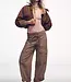 Free People Park Ave Pants, Dusted Cocoa