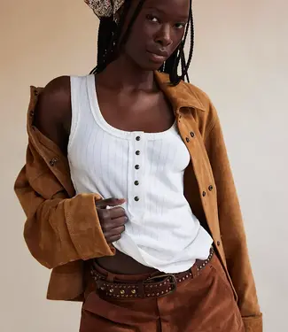 Free People Bryson Henley Tank, White