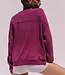 Free People All Star Embroidered Pullover, Deep Mulberry Combo