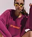 Free People All Star Embroidered Pullover, Deep Mulberry Combo