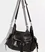 Free People Leigh Distressed Boho Bag, Aged Graphite
