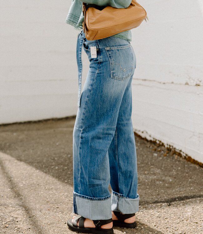 Free People East Bay Cuffed Jeans, Spunky