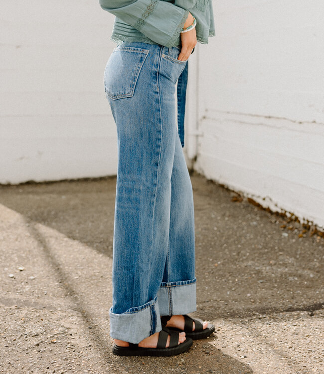 Free People East Bay Cuffed Jeans, Spunky