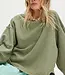 Free People Total Eclipse Tee, Oil Green