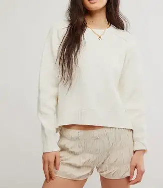 Free People Spring Street Pullover,  Optic White