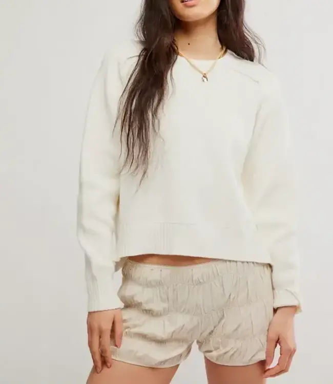 Free People Spring Street Pullover,  Optic White