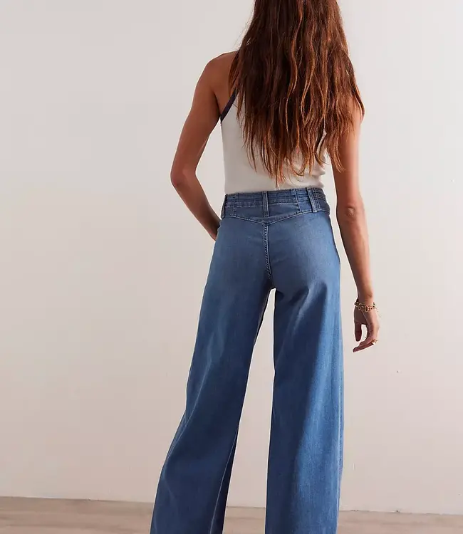 Free People Libre Wide Leg Jeans, Goodie Goodie