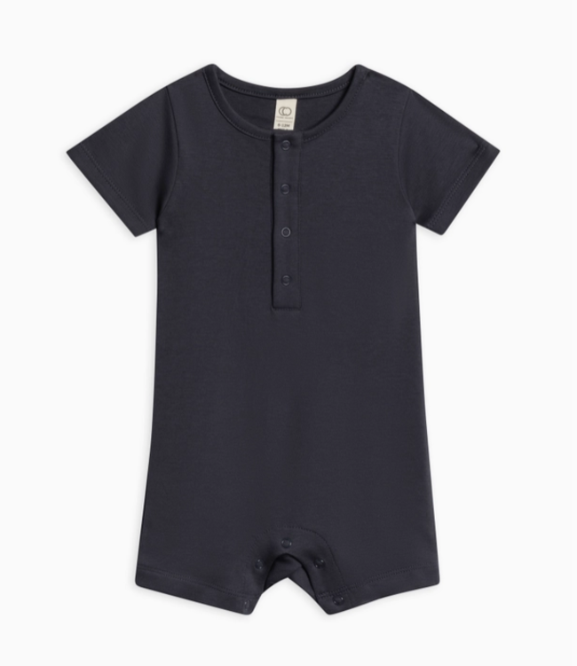 Mason SS Romper, Navy