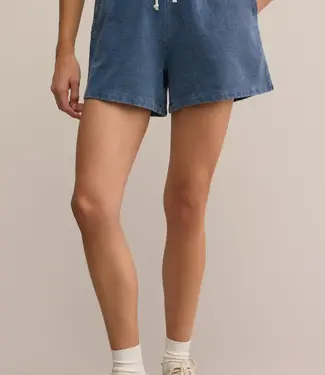 ZSupply Hunter Knit Denim Short, Vintage Indigo