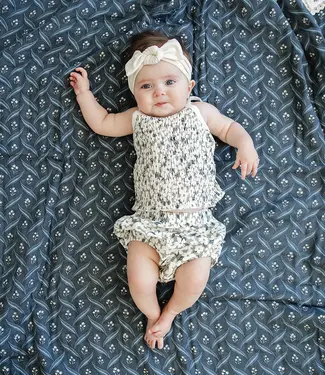 Mebie Baby Bloomer Set, Ruched Floral