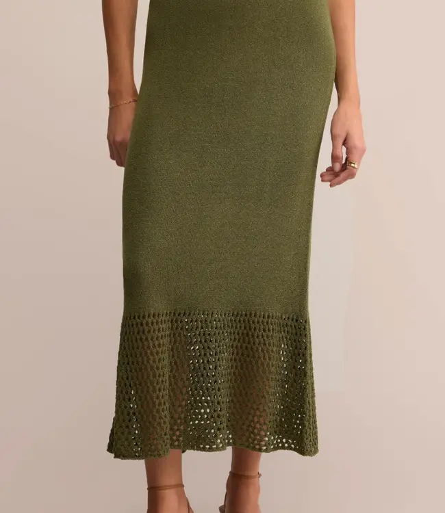 ZSupply Haven Sweater Knit Midi Skirt, Fern