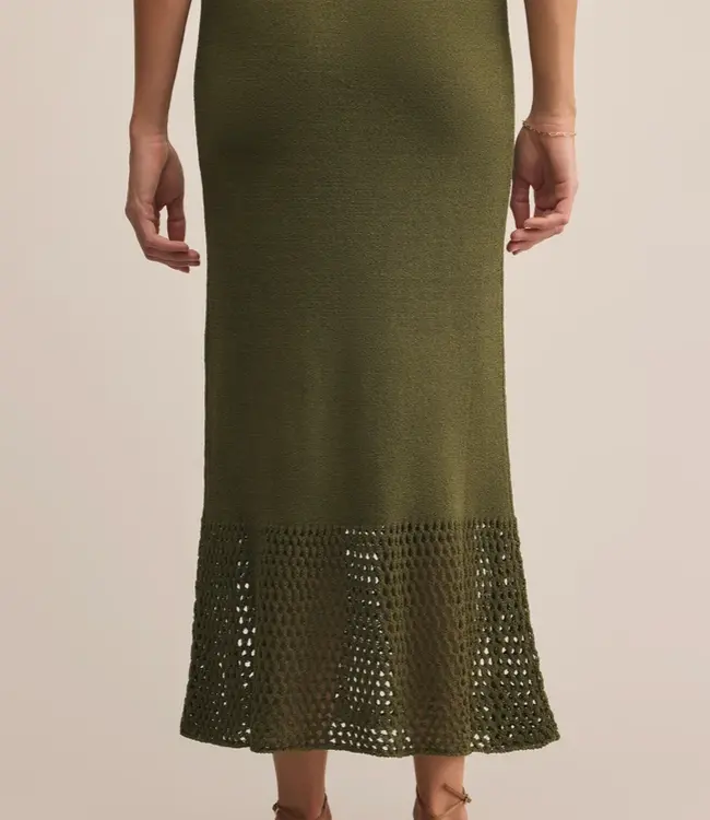 ZSupply Haven Sweater Knit Midi Skirt, Fern