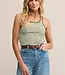 ZSupply Classic Striped Scoop Tank, Fern