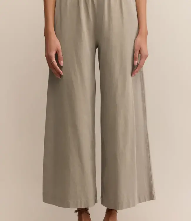 ZSupply Scout Jersey Crop Flare Pant, Retreat