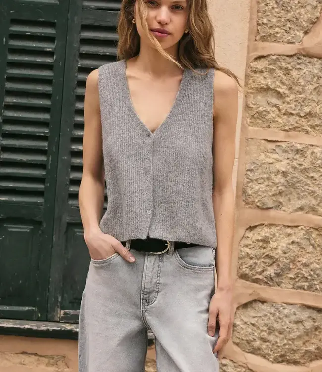 ZSupply Bryce Sweater Vest, Heather Grey