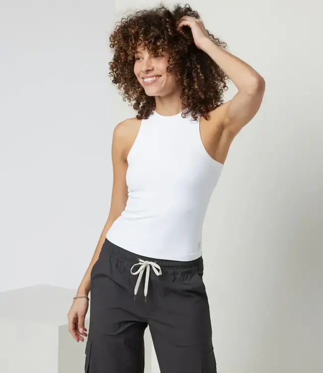 Vuori AllTheFeels Crew Tank, WHT