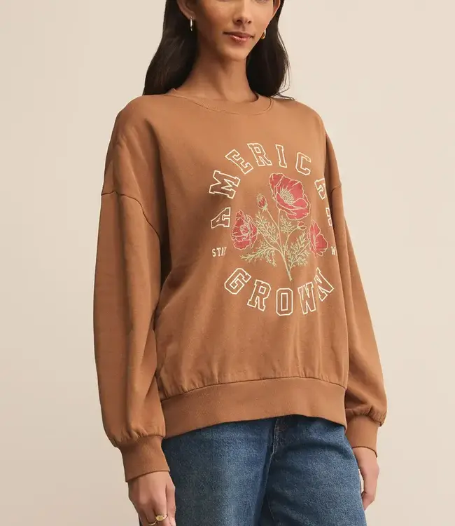 ZSupply Stay Wild Sunday Sweatshirt, Coconut