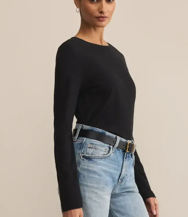 ZSupply Modern LS  Slub Tee, Black