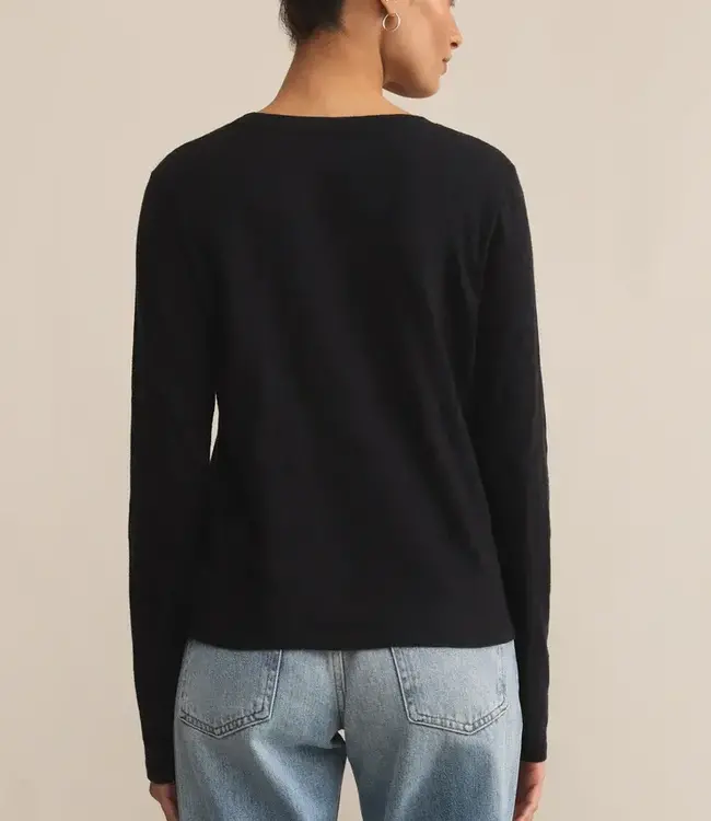 ZSupply Modern LS  Slub Tee, Black