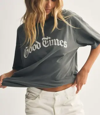 ZSupply Good Times City Tee, Charcoal Moon
