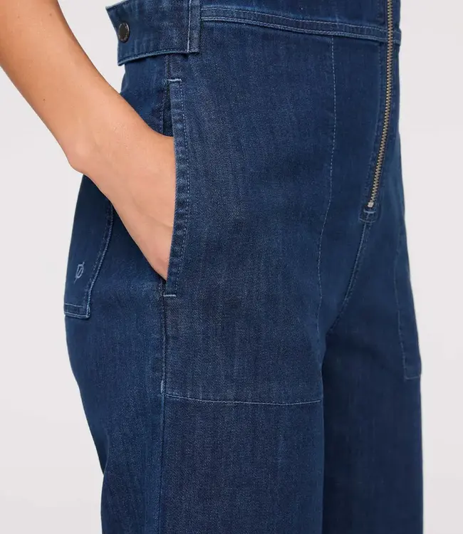 Du/er Denim Jumpsuit, Dark Stone