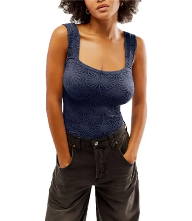 Free People Love Letter Cami, Peacoat