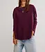 Free People Latte Blues Solid Thermal, Chocolate Grape