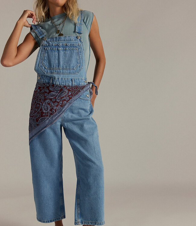 Free People Deep Trance Overalls, Tunnel