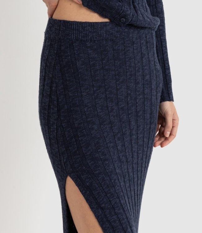 Koko Knit Midi Skirt, Ink