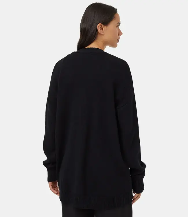 Tentree Prairies Cardigan, Meteorite Black