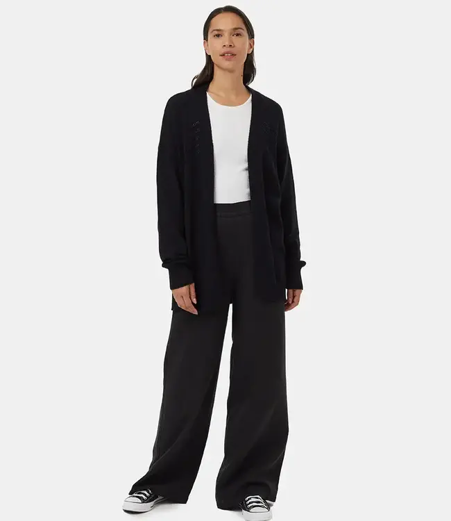 Tentree Prairies Cardigan, Meteorite Black