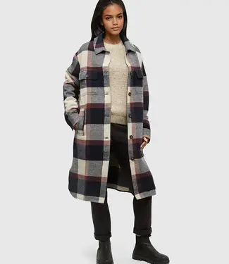 Tentree Livingston Jacket, Midnight Blue/Cabin Plaid