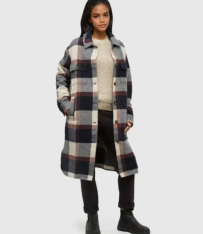 Tentree Livingston Jacket, Midnight Blue/Cabin Plaid