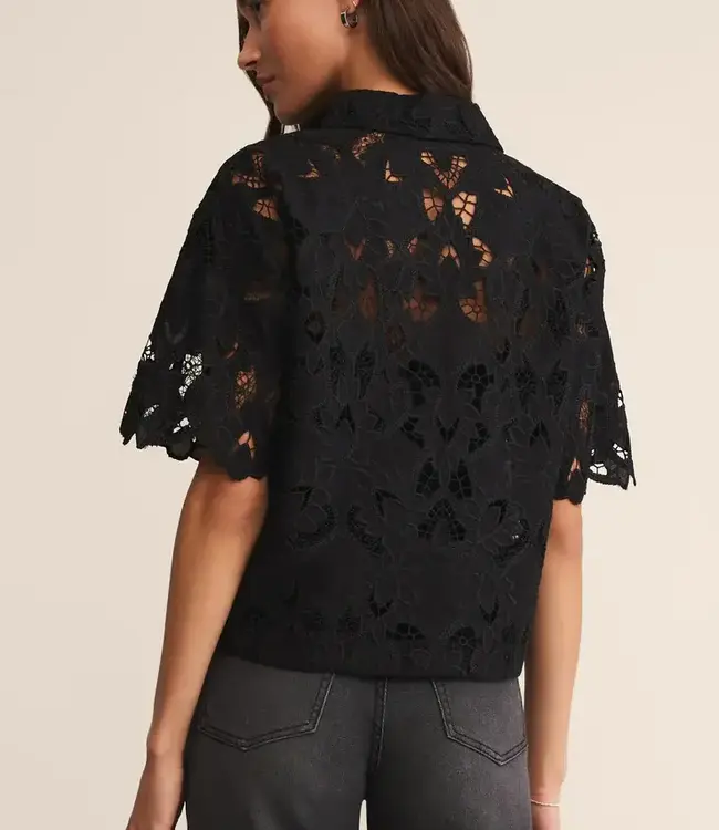 ZSupply Midnight Lace Top, Black