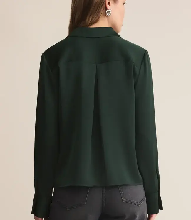 ZSupply Ana Satin Top, Garland Green