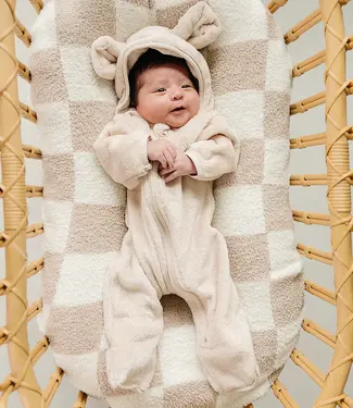 Mebie Baby Fleece Bear Hooded Zipper