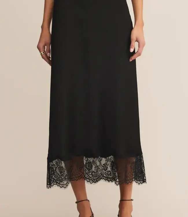 ZSupply Cinder Lace Midi Skirt, Black