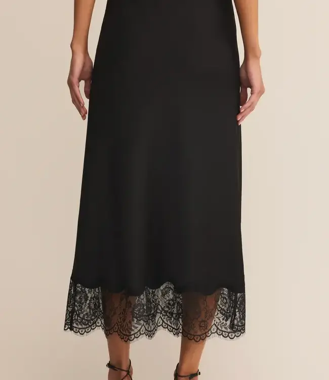 ZSupply Cinder Lace Midi Skirt, Black
