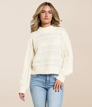 ZSupply Arctic Cable Sweater Warm White