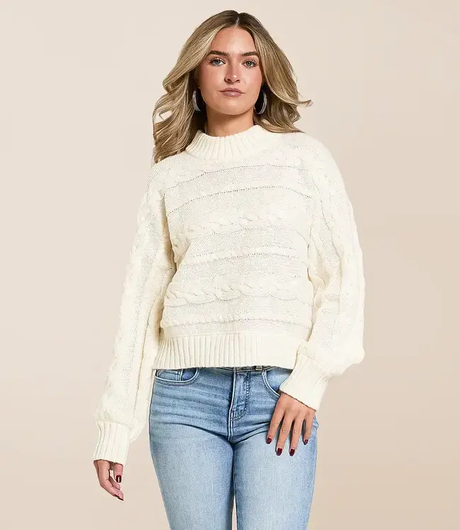 ZSupply Arctic Cable Sweater Warm White