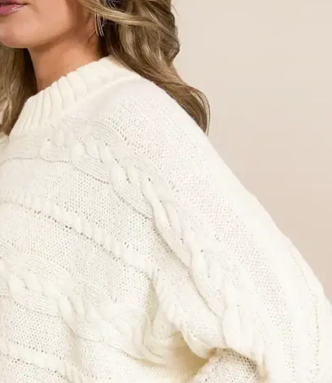 ZSupply Arctic Cable Sweater Warm White