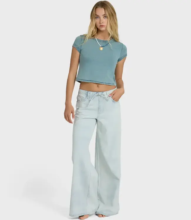 Billabong Jade Saltwashed Pants, Blue Mist