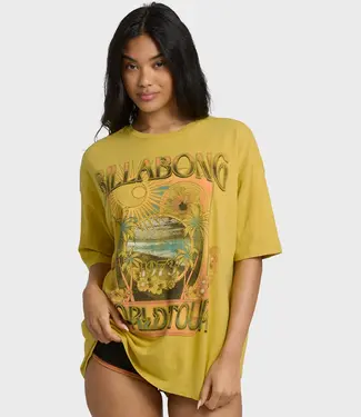 Billabong Between Night And Dawn Tee, Dark Citron